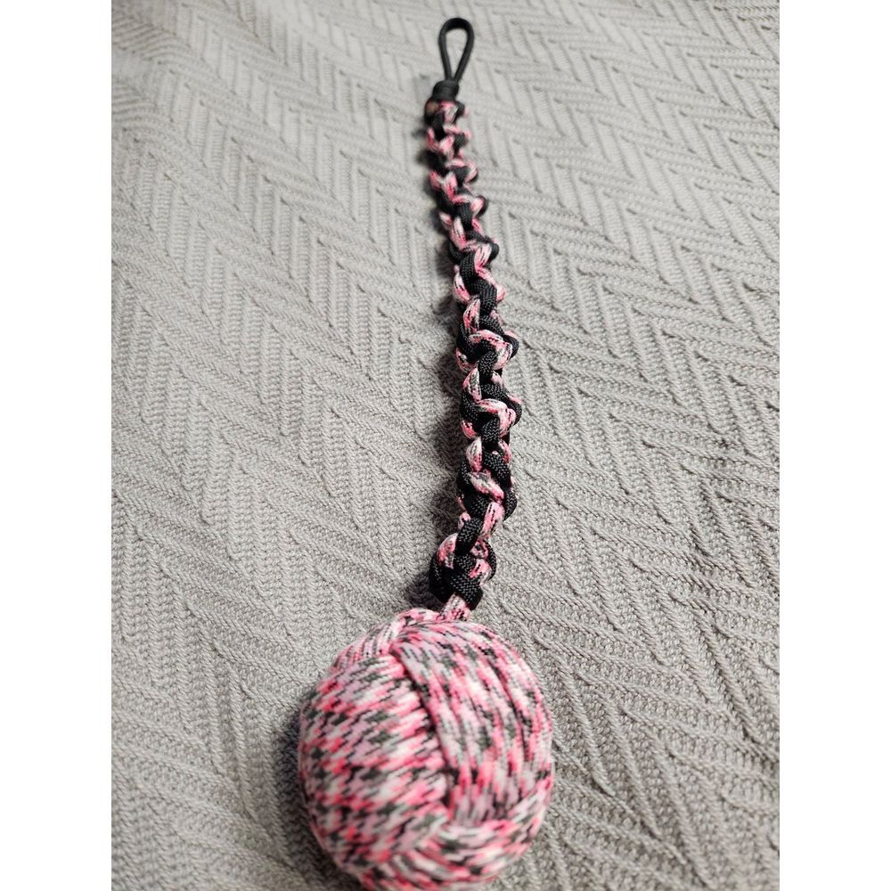 Paracord Monkey Fist Keychain Golf Camo